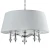 Lampa wisząca abażur VERONA P05377NI-WH - Cosmo Light